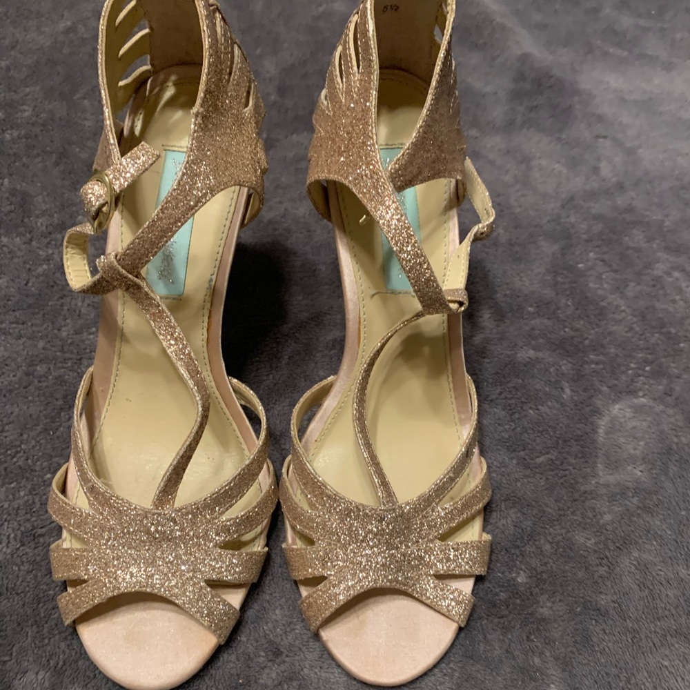 Gold Betsey Johnson Heel
